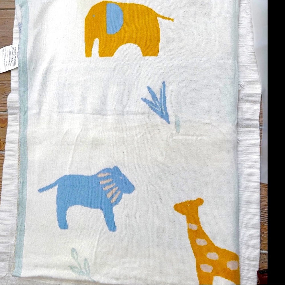 Anthropologie safari baby blanket